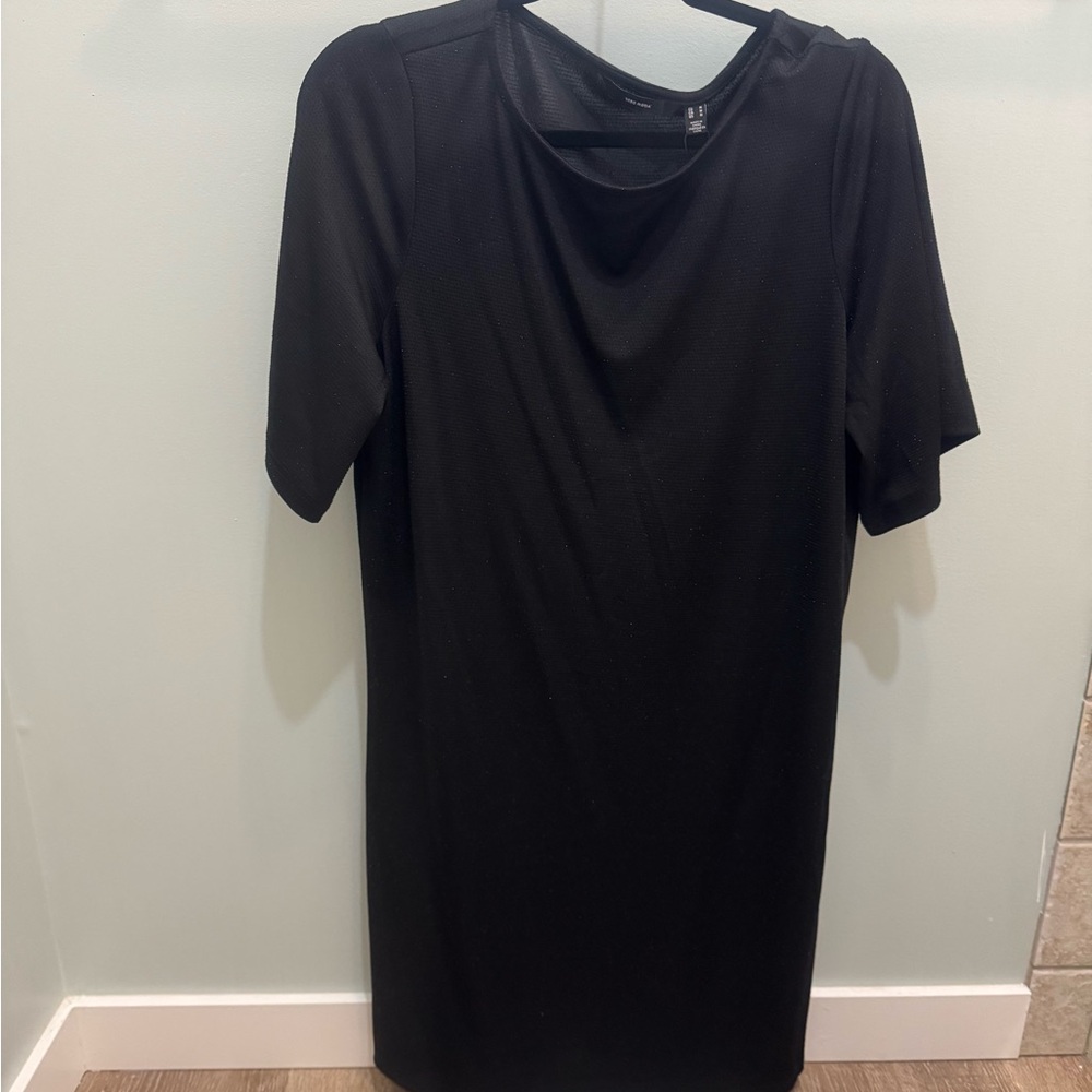Vero Moda Black Sparkly tshirt dress